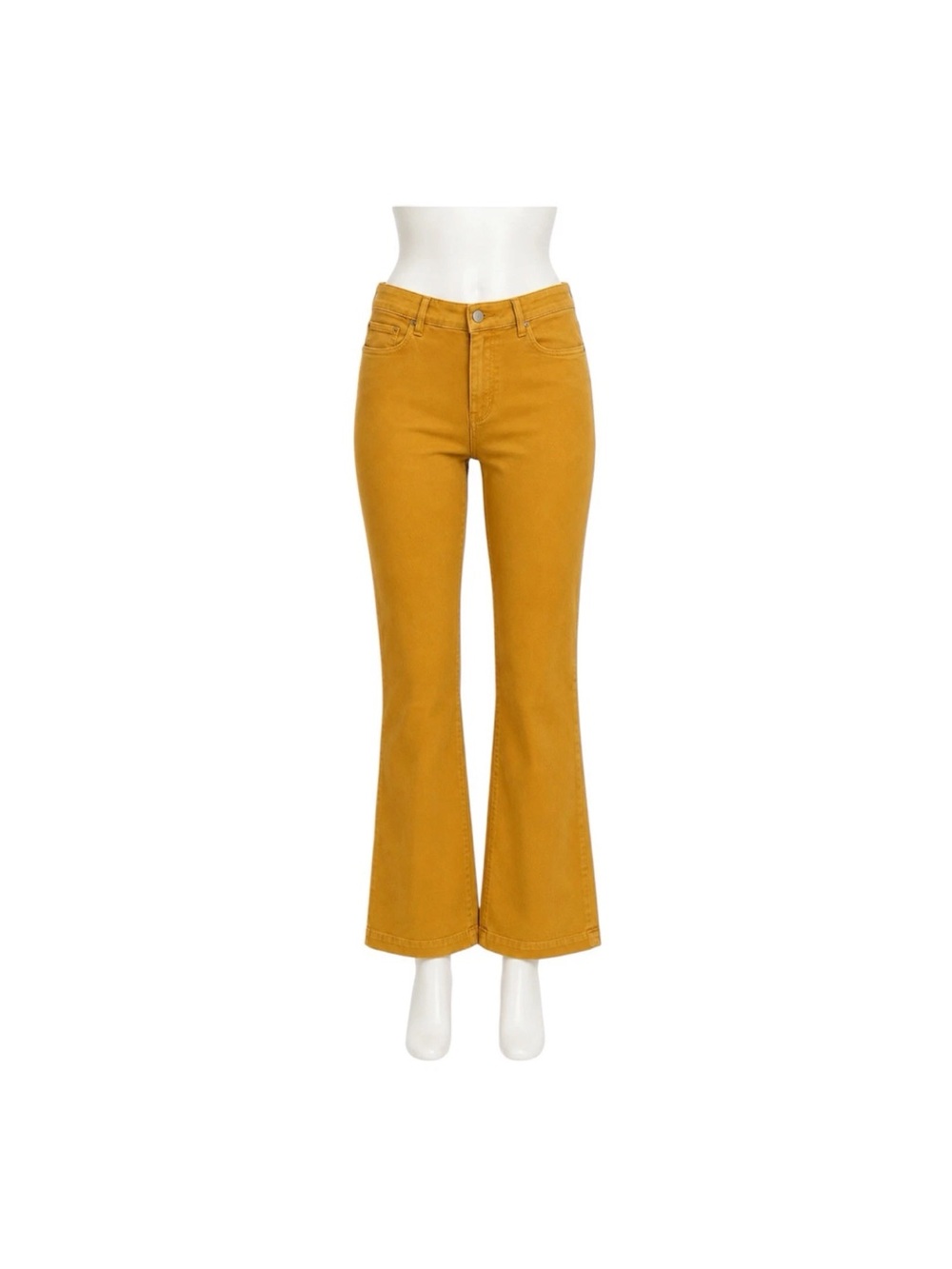 Kut From The Kloth Kelsey Fab Ab Ankle Flare Jeans Womens Sz 18 High Rise Golden